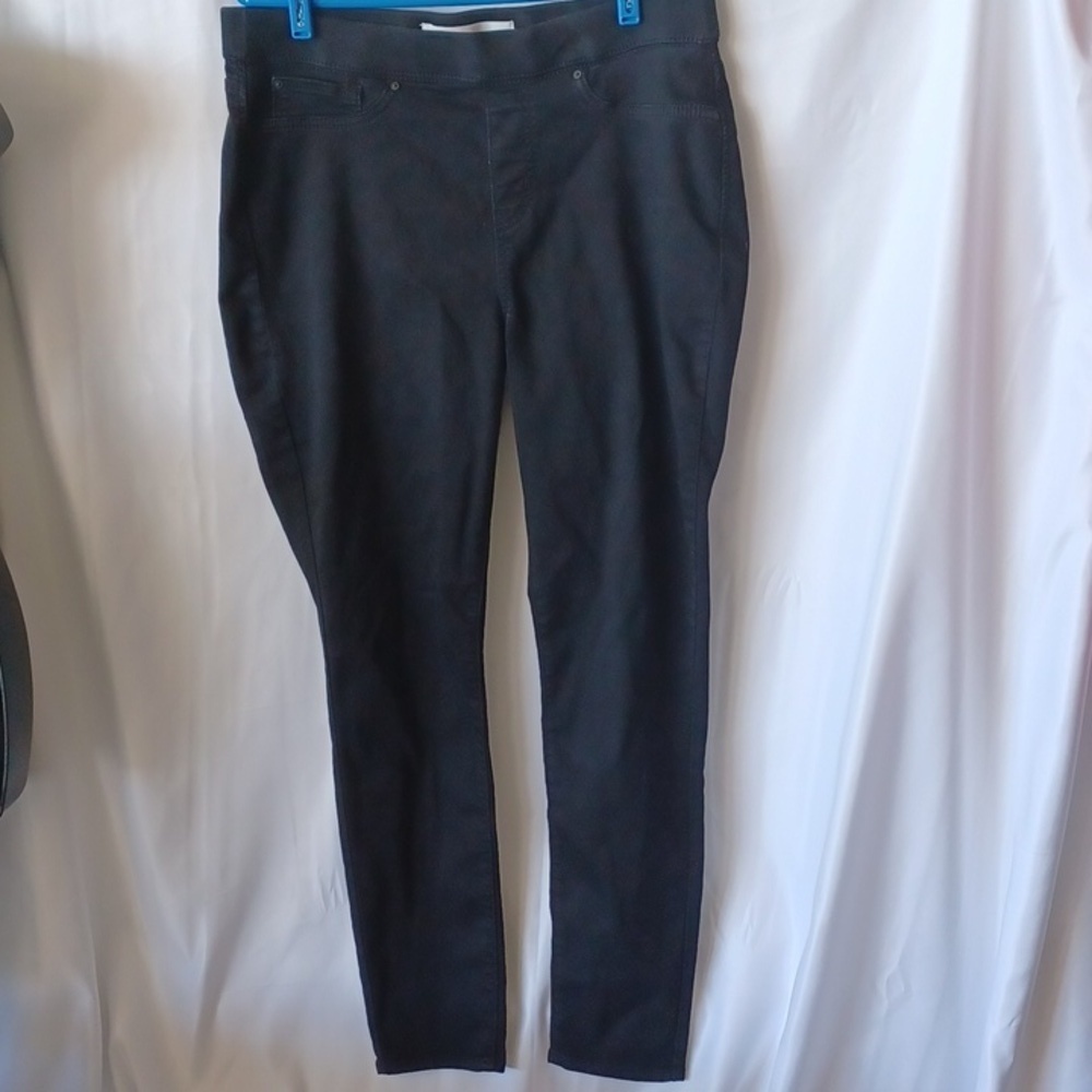 Levi's Pull On Skinny Black Denim Jeans, SIZE: 16L- Spandex Waist